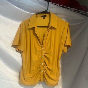 AUW Yellow Button Down Shirt